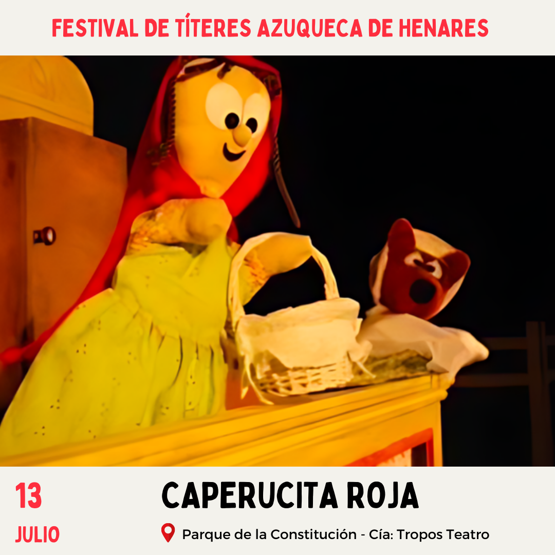 Títeres Caperucita Roja Azuqueca de Henares Tropos Teatro